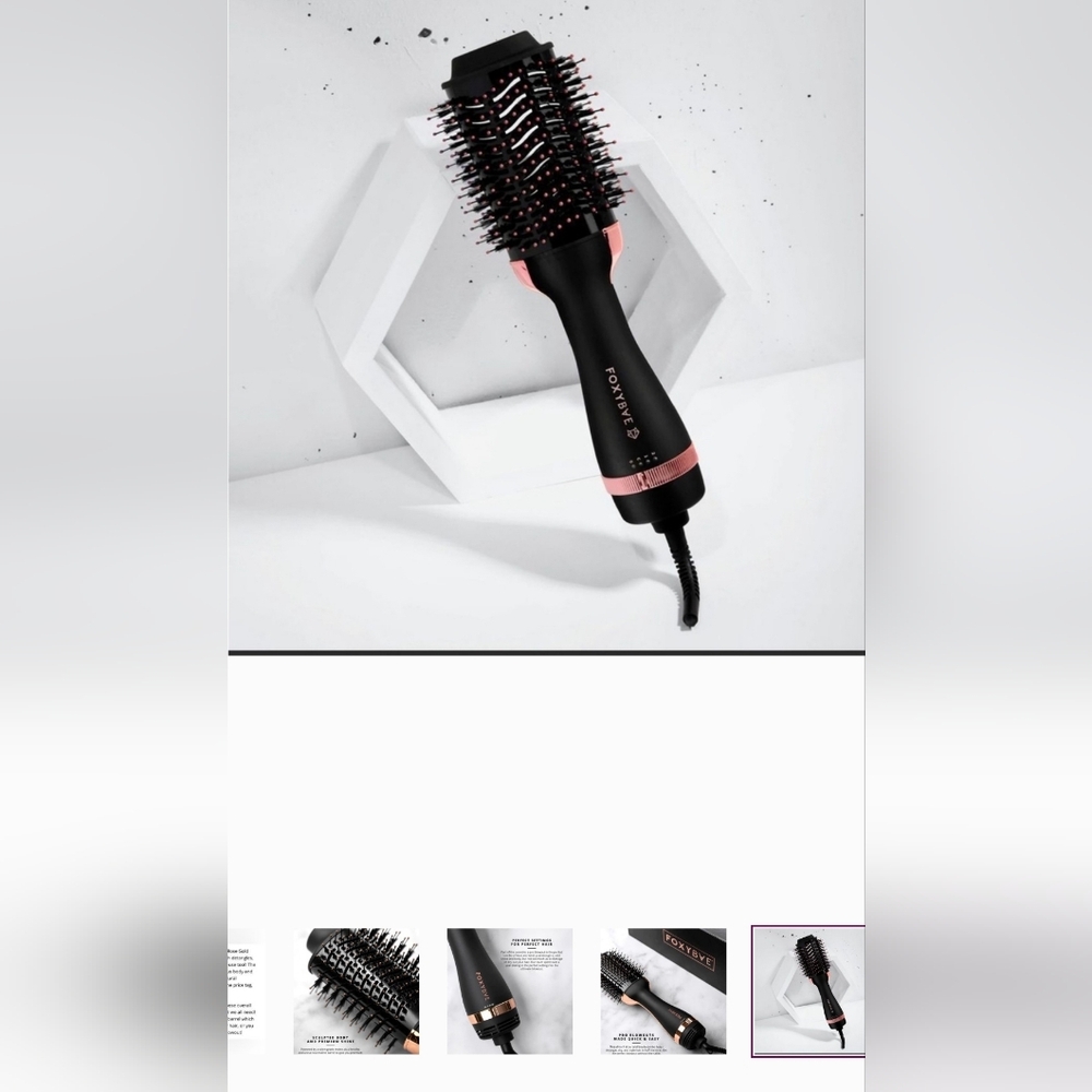 FOXYBAE Rose Gold Blowout Dryer Brush